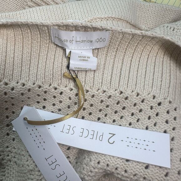 House of Harlow 1960 Women’s Crochet Crop Top/Pencil Skirt 2 Piece Set Size L - Picture 6 of 8